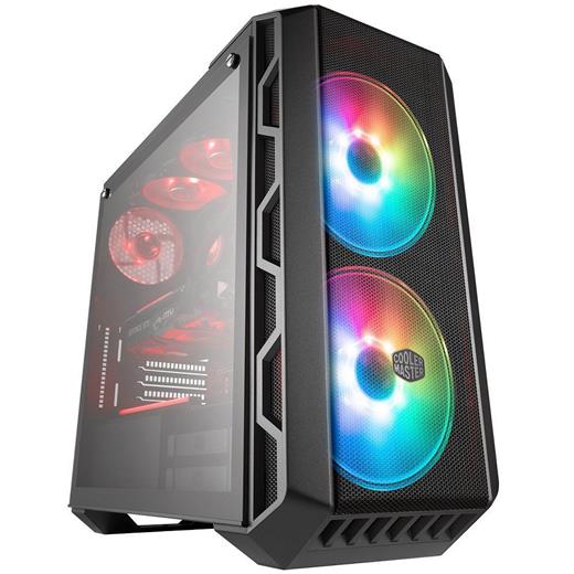 CM MasterCase H500 TG 750W 80+ Mesh, Akrilik Panel, 1x12cm ARGB, 2x20cm ARGB Led Fanlı MidTower Kasa MCM-H500-IGNB75-S02