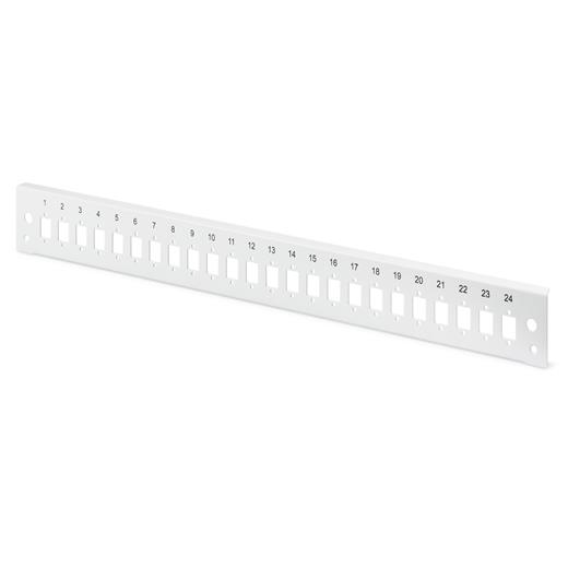 Assmann DN-96207-QL DN-96200-QL Fiber Optik Sonlandırma Kutusu İçin Ön Panel, Kilit Mekanizmalı, 24 X Lc Duplex Sc Simplex, E2000 Simplex Dikey, Gri Renk (Ral 7035)