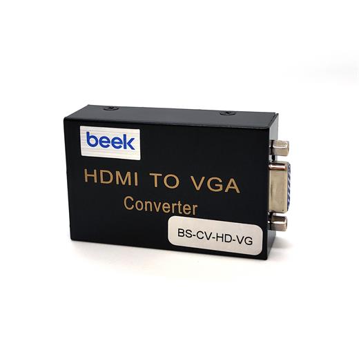 Beek Bs-Cv-Hd-Vg Hdmı Sinyalini Vga Görüntü Ve Ses Sinyaline Çevirici 1 X Hdmı 1.3 Giriş (Uxga Ve 1080I) 1 X Vga Dişi / Hoparlör (Audio) 3.5Mm Yuva