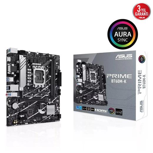 Asus Prime B760M-K D5 1700P Vga Hdmi 90Mb1Fı0-M0Eay0