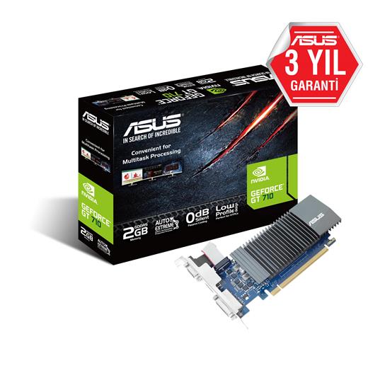 Asus Gt710-Sl-2Gd5-Brk-Evo 2Gb Geforce Gt710 Gddr5 64Bit Hdmı Dvı Vga 16X Ekran Kartı