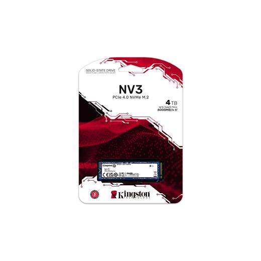 Kingston Nv3 4Tb Snv3S/4000G M.2 Nvme 6000-5000 Mbs Ssd