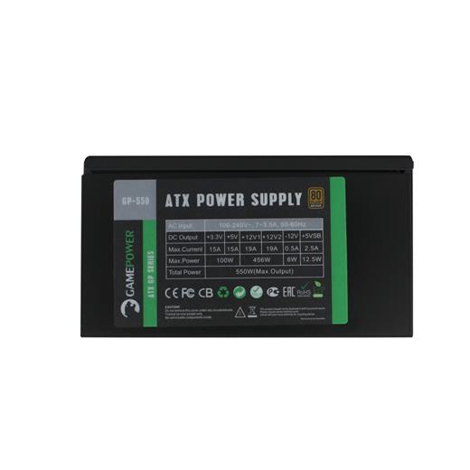 Gamepower 550W Gp-550 Apfc 80+ Bronze Psu