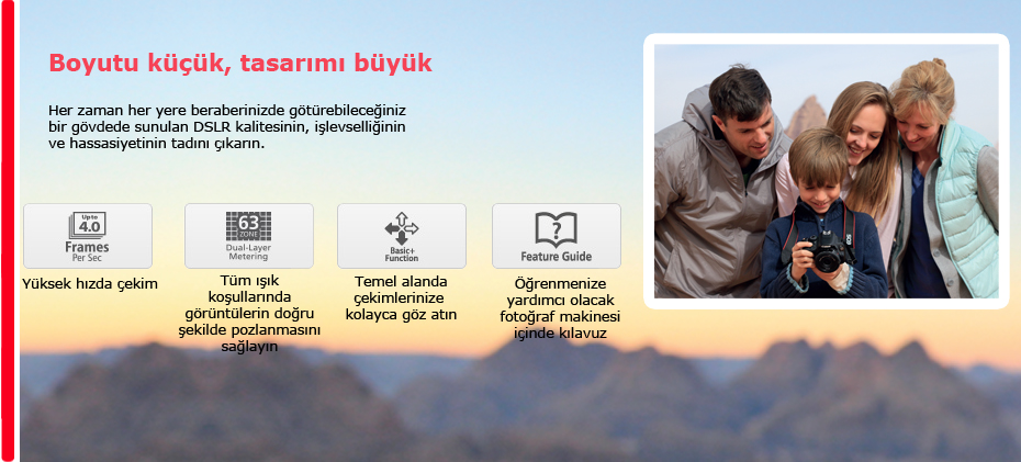 Canon EOS 100D 18-55mm DC Lens DSLR Fotoğraf Makinesi