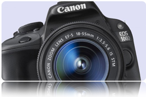 Canon EOS 100D 18-55mm DC Lens DSLR Fotoğraf Makinesi