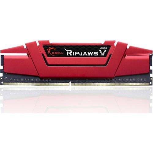Resim Gskill 16GB RipjawsV Kırmızı DDR4-3000Mhz CL16 (1X16GB) Single (16-18-18-38) 1.35V Pc Ram 