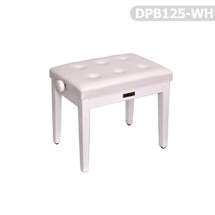 Piyano Aksesuar Koltuk Tabure Dominguez Ayarlı Beyaz DPB125WH