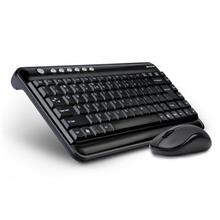 A4 Tech 7600H Kablosuz Mini Klavye Mouse Set/Siyah