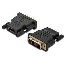 AK-320500-000-S HDMI <> DVI Adaptörü, HDMI 1.3 uyumlu, HDMI Tip A (19 pin) dişi - DVI-D single link (18 + 1) erkek, siyah renk