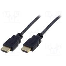 AK-330114-050-S HDMI High Speed with Ethernet Bağlantı Kablosu (HDMI 1.4), 1080p, HDMI Tip A Erkek - HDMI Tip A Erkek, 5 metre, AWG32, gold flash kaplama, siyah renk