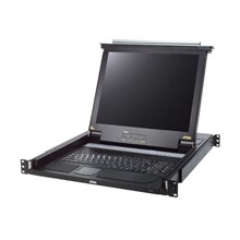 ATEN-CL1000MT Sürgülü Kasaya Sahip, KVM Switch'i Olmayan, Türkçe Klavye, Touchpad ve 17" LCD Ekranı Bulunan Konsol, Konsol Sayısı 1 