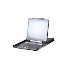 ATEN-CL5716INT 16-Port PS/2-USB VGA 17 LCD KVM over IP with Daisy-Chain Port and USB Peripheral Support, English keyboard