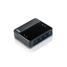 ATEN-US434 USB Arayüzüne Sahip Cihazları Paylaştıran Switch, USB 3.0 , 4 PC, 4 USB Cihaz (4-port USB 3.0 Peripheral Sharing Device)