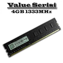 Gskill Value DDR3-1333Mhz CL9 4GB DIMM (512X8) F3-1333C9S-4GNS