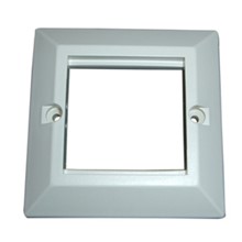 Hb-Ebmf1 International Plate, 1-Gang, Uk Frame, Dimensions: 86 Mm X 86 Mm, White