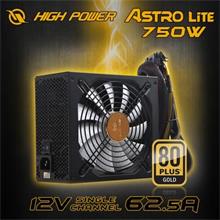 High Power Astro Lite 750W 80+Gold 62.5A@12V Güç Kaynağı