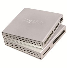 LogiLink CR0018 USB2.0 Alüminyum All-In-One Kart Okuyucu, Gümüş