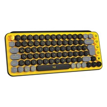Logıtech Pop Keys Sarı-Sıyah Kablosuz Mekanık Emojı Klavye 920-010818