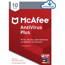 McAfee AntiVirus Plus 10 Cihaz Windows, iOS ve Android