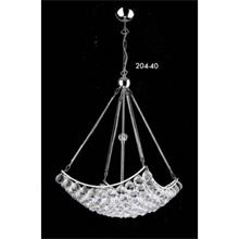 Paraşüt Altılı Kristal Taşlı Modern Avize