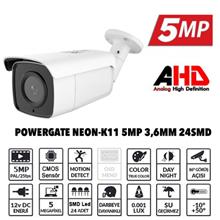 Powergate Neon-K11 5MP 24 Adet Led 40MT Gece Görüşü 3.6MM Lens Metal Bullet Kamera