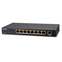 PL-GSD-908HP Yönetilemeyen Masaüstü Tip Switch (Unmanaged Desktop Switch) 8-Port 10/100/1000T 802.3at/af PoE+ Injector (Per port 30.8 watt) (PoE Güç Bütçesi maks. 100 watt) 1-Port 10/100/1000T