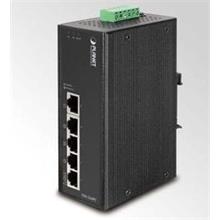 PL-ISW-504PT Endüstriyel Tip Yönetilemeyen PoE Switch (Industrial Unmanaged PoE Switch) 5-Port 10/100Base-TX 4-Port IEEE 802.3af PoE Injector (Per port 60 watt) IP30