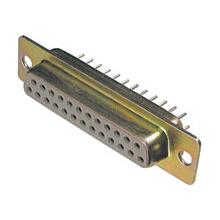 A-DF 25 PP/Z D-SUB, 25-Poles, Straight for PCB