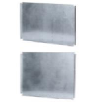 Lande LN-TS-16U-SBE-ZN Taban sacı 16U Montaj plakası, SAFEbox-B kabininin arka panelini endüstriyel parça montajı etmek için-çinko kaplama malzeme