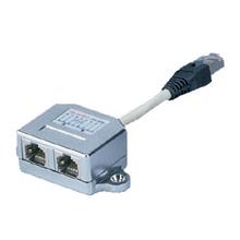 Assmann At-Ag Cx2 Cat. 5E Patch Kablo Adaptörü, Zırhlı, 2 X Rj45 Dişi 1 X Rj45 Erkek, Kablo Mesafesi 0.19 Metre