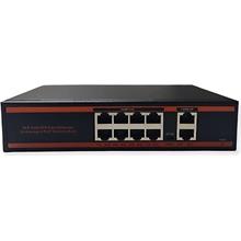Q-LINK ND1P802LF 8 PORT 10/100 POE 2 PORT 10/100 UPLİNK SWITCH 150W