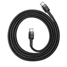 Baseus Cafule 3A Sıyah Type-C To Type-C 1 Metre Şarj Kablosu Catklf-G91