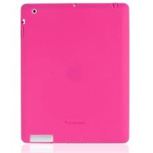 simplism Silicone Ipad 3/Ipad 4. Nesil Kılıf ve Standı   Ekran Koruyucu Film (Pembe)