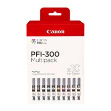 Canon Pfı-300 Mbk/Pbk/Co/Gy/R/C/M/Y/Pc/Pm 10 Mürekkep Kartuşu Çoklu Paket