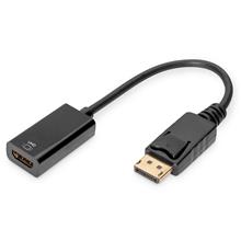 Digitus Db-340415-002-S Aktif Displayport Hdmı Adaptörü/Çeviricisi Dp Erkek Hdmı Tip A Dişi Hdmı 2.0 Kilit Mekanizmalı Kablolu 0.2 Metre
