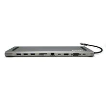 Beek Ba-Dck-Uc11 11 İn 1 Usb Tip C Docking Station Beek 11 İn 1 Usb Tip C Docking Station Pd3.0 Charging Hdmı 4K/30Hz Vga 1080P Rj45 1Gbps 3Xusb 3.0 Usb C Data Transfer 3.5Mm Audio Output Sd/Tf Card Reader Space Gray