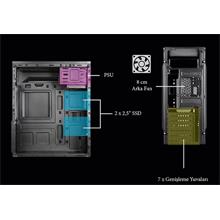 Vento Vs114F 500W Siyah Mid Tower Atx Kasa