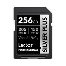 256Gb Lexar Lsdsıpl256G-Bnnng Professıonal Sılver Plus Sdxc Uhs-I Cards Up To 205Mb/S Read 150Mb/S Wrıte C10 V30 U3 