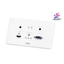 ATEN-VE2812AEUT HDMI & VGA HDBaseT Transmitter with EU Wall Plate / PoH (4K@100m) (HDBaseT Class A) (PoH PD)
