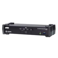 ATEN-CS1824 4-Port USB 3.0 4K HDMI KVMP™(Keyboard/Video Monitor/Mouse) Periferi (Çevre Cihazlarla (USB) Bağlantı Kurabilir) Switch, Ses Mikser mod özelliği<br>
4-Port USB 3.0 4K HDMI KVMP™ Switch with Audio Mixer Mode 