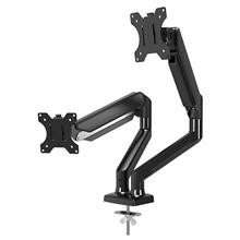 BA-MM-03 Beek Çift Ekran Taşıyabilen Askı Aparatı, 13 - 32 inç Ekran, Gaz Basınçlı Yaya Sahip, Kelepçe Dahil, Eğim Aralığı +90°~-45°, Dönme Aralığı +90°~-90°, Ekran Döndürme +180°~-180°, Maksimum Yük Kapasitesi 2-9kg, VESA 100 x 100mm<br>
Bee