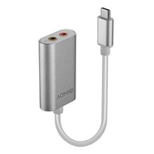LIN-42711 USB Tip C Ses Çeviricisi, USB C Erkek <-> 2 x 3.5mm Dişi<br>
USB Type C Audio Converter, USB C Male To 2 x 3.5mm Female