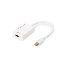 AK-340416-002-W Mini DisplayPort (mini DP) <-> HDMI Adaptörü,  mini DP Erkek <-> HDMI Tip A Dişi, 0.20 metre, HDMI 2.0, aktif, CE, altın kaplama, beyaz renk<br>
DisplayPort Adapter Cable, mini DP - HDMI type A M/F, 0,2m, HDMI 2.0,