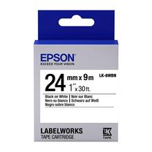 Epson LK-6WBN Standart Beyaz Üzeri Siyah 24mm 9Metre Etiket