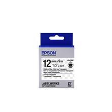 Epson LK-4TBN Şeffaf Üzeri Siyah 12mm 9Metre Etiket