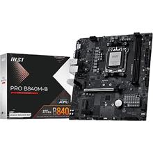 MSI PRO B840M-B AM5 DDR5 8000MHZ(OC) HDMI ,VGA,2X M.2 USB 5 GBS 2.5G LAN MATX