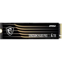 MSI SSD SPATIUM M480 PRO PCIE 4.0 NVME M.2 4TB R:7400 W:7000