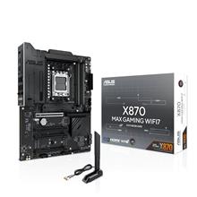 ASUS X870 MAX GAMING WIFI7 W AMD X870 AM5 DDR5 8000 HDMI 2XUSB4 3X M2 USB3.2 WİFİ 7 + BT AURA RGB 5GBİT LAN ATX 12+2+1 GÜÇ AŞAMALARI, ÇİFT USB4, 3XM.2