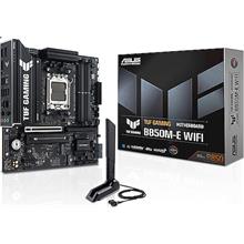 ASUS MB TUF GAMING B850M-E WIFI AMD B850 AM5 DDR5 8000 2XDP HDMI 3X M2 USB3.2 WİFİ 6E + BT AURA RGB 2.5GBİT LAN MATX 256GB’A KADAR RAM DESTEĞİ, 8+2+1 