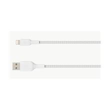 CAA002BT1MWH - Belkin Örgülü Apple Lightning Hızlı Şarj ve Data Kablosu 1m Beyaz